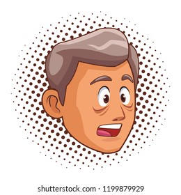 Alzheimer old man face