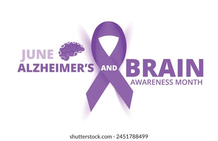 Alzheimer's and brain awareness month. background, banner, card, poster, template. Vector illustration.