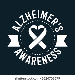 Alzheimer's Disease Banner, World Alzheimer's Month campaign for Alzheimer's disease, Alzheimer's and brain awareness month