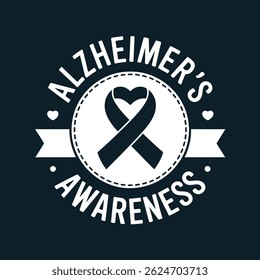 Alzheimer's Disease Banner, World Alzheimer's Month campaign for Alzheimer's disease, Alzheimer's and brain awareness month
