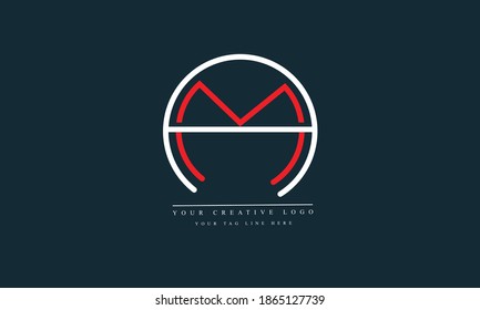 AM, MA, A, M abstrakte Vektorlogo-Monogramm-Vorlage