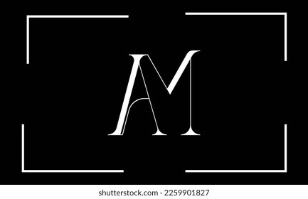 AM, MA, A, M, Abstract Letters Logo Monogram