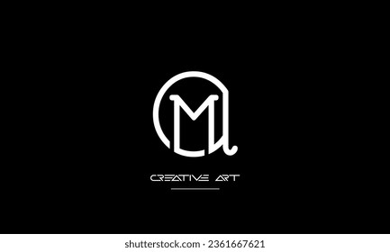 AM, MA, A, M abstract letters logo monogram