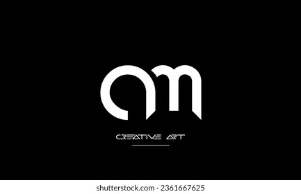 AM, MA, A, M abstract letters logo monogram