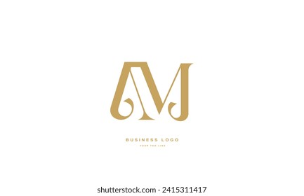 AM, MA, A, M, Abstract Letters Logo Monogram