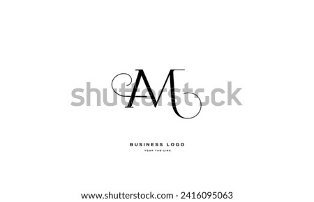 AM, MA, A, M, Abstract Letters Logo Monogram Stok fotoğraf © 