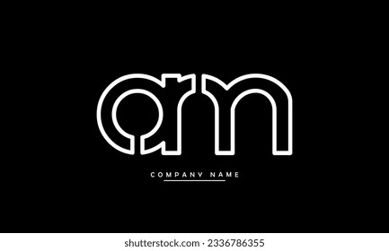 AM, MA Abstract Letters Logo Monogram