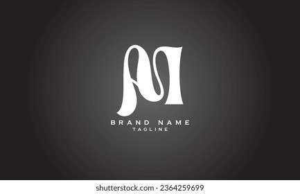 AM, MA, AI, IA, Abstract initial monogram letter alphabet logo design