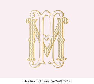 AM, MA, logo AM,Letter AM,  Monogram AM , Wedding Monogram, Wedding Logo, Logo Design , Monogram Vintage