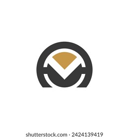 AM, MA, A AND M Abstract initial monogram letter alphabet logo design
