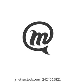 AM, MA, A AND M Abstract initial monogram letter alphabet logo design