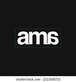 AMA company name initial letters monogram. AMA vector icon.