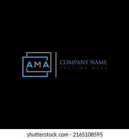 AMA letter logo creative design with vector graphic
