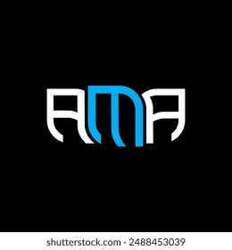 Diseño del logotipo de AMA, logotipo simple y moderno de AMA. Diseño de alfabeto de lujo AMA  