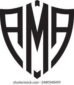 AMA Sheild logo diseño, ícono, símbolo, archivo de Vector 