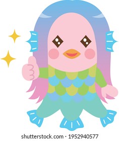 Amabie Yokai Like Good Illustration Material