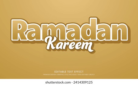 amadan kareem text effect style editable template background minimalist and islamic style eid mubarak iftar party