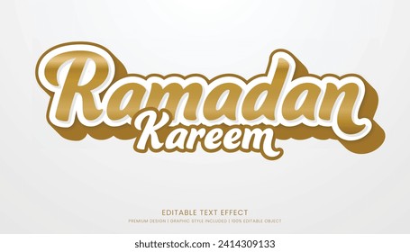 amadan kareem efecto de texto estilo plantilla editable fondo minimalista y estilo islámico eid mubarak partido iftar