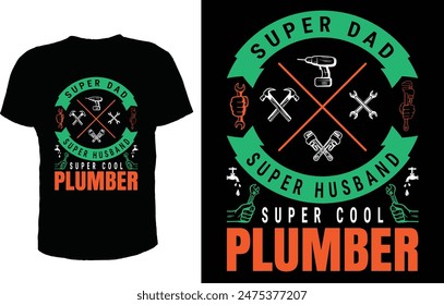 Amaerican Plumber T-Shirt Design usa