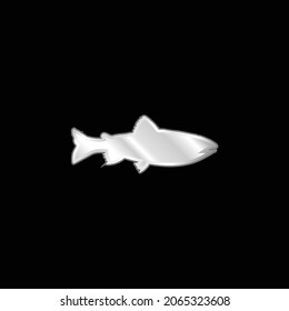 Amago Fish Shape silver plated metallic icon