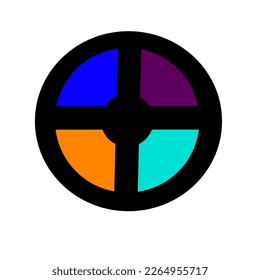 amaizing vector ball logo on white bbackground 