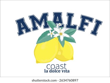 amalfi beach lemon yellow design flower ditsy 