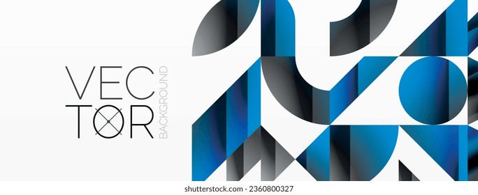 Amalgamación de formas geométricas en lienzo abstracto minimalista, proporcionando versatilidad y atractivo visual para diseños digitales, presentaciones, banners de sitios web, publicaciones en medios sociales