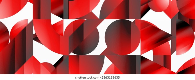 Amalgamation of geometric forms on minimalist abstract canvas, providing versatility and visual allure for digital designs, presentations, website banners, social media posts