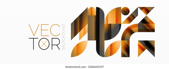 Amalgamation of geometric forms on minimalist abstract canvas, providing versatility and visual allure for digital designs, presentations, website banners, social media posts