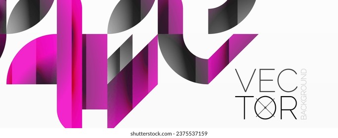 Amalgamation of geometric forms on minimalist abstract canvas, providing versatility and visual allure for digital designs, presentations, website banners, social media posts