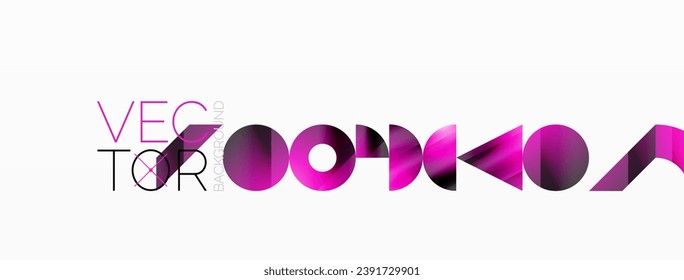 Amalgamation of geometric forms on minimalist abstract canvas, providing versatility and visual allure for digital designs, presentations, website banners, social media posts