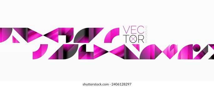 Amalgamation of geometric forms on minimalist abstract canvas, providing versatility and visual allure for digital designs, presentations, website banners, social media posts