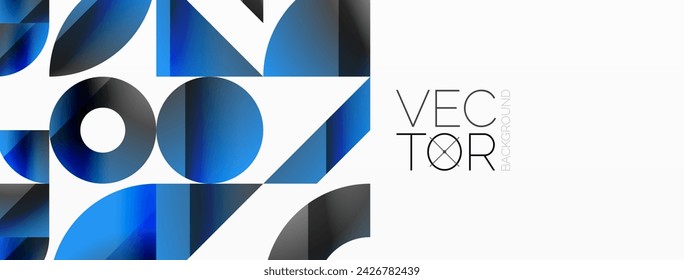 Amalgama de formas geométricas en lienzo abstracto minimalista, proporcionando versatilidad y atractivo visual para diseños digitales, presentaciones, banners de sitios web, publicaciones en redes sociales