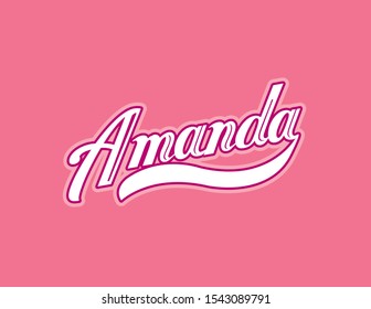 117 Amanda name image Images, Stock Photos & Vectors | Shutterstock