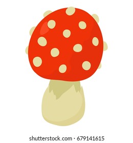Amanita edulis icon. Cartoon illustration of amanita vector icon for web