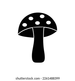 amanita icon  vector mushroom  sign