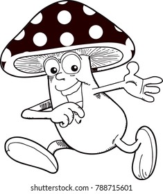 Amanita muscaria (fly agaric) mushroom icon
