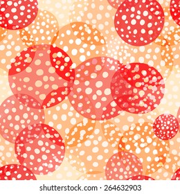 Amanita trance seamless pattern. Repeat texture background, vector.