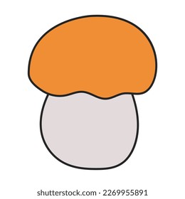 Amanita vector icon. Color vector icon isolated on white background amanita.