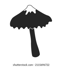 Amanita vector icon.Black vector icon isolated on white background amanita.