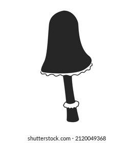 Amanita vector icon.Black vector icon isolated on white background amanita.
