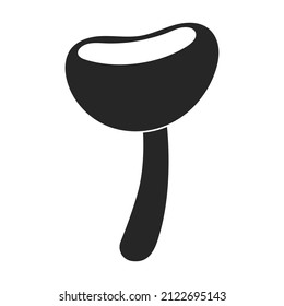 Amanita vector icon.Black vector icon isolated on white background amanita.