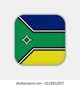 Amapa Flag, state of Brazil. Vector Illustration.