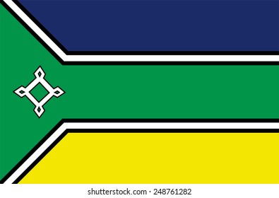 Amapa flag vector illustration isolated. Brazil state flag symbol. South America territory emblem. Patriotic banner.