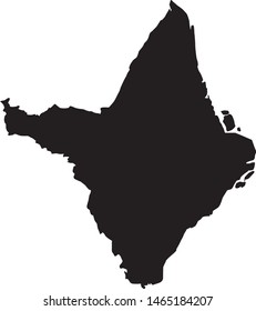 Amapa state map in Brazil