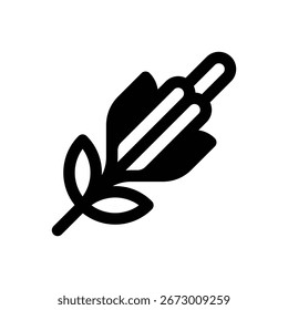 Amaranth. Outlined stroke vector icon with black-filled details.