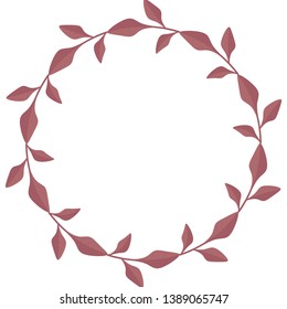 Amaranth Wreath Red Leaves Plant Vector Stock Vector (Royalty Free ...