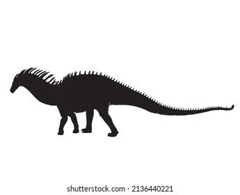 Amargasaurus dinosaur monster dinosaur isolated
