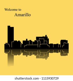 Amarillo, Texas ( city silhouette )