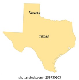 Amarillo, Texas Locate Map